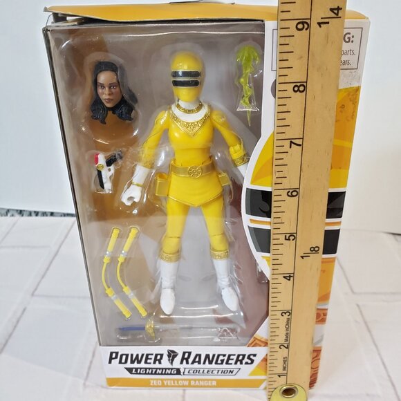 NEW Power Rangers Lightning Collection Zeo Yellow Ranger Action Figure Poseable - Picture 8 of 8